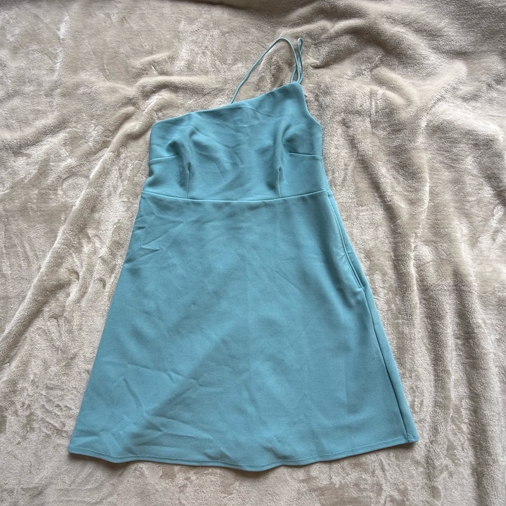 Abercrombie & Fitch Blue Slip Mini Dress